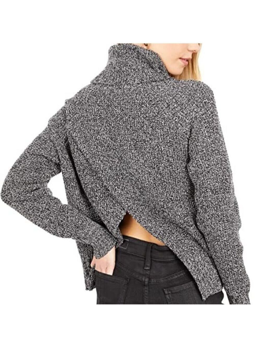Madewell BNWOT womens "Eastbrook" marbled turtleneck sweater Small cross back